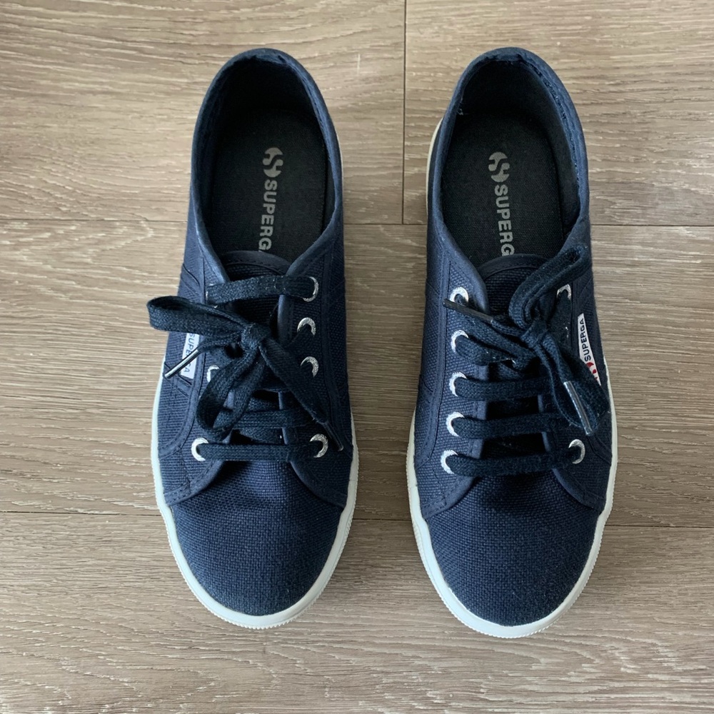 Superga Women’s 2790 Platform Sneaker, Navy, 6.5 US